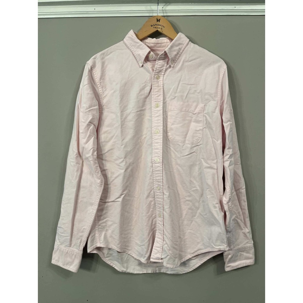 Abercrombie & Fitch Mens Pink Oxford Button Down Shirt Size M Long Sleeve Pocket